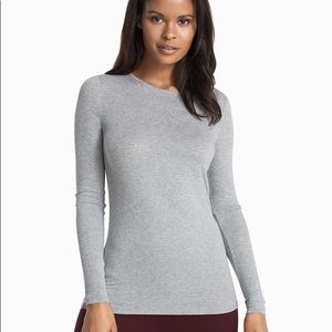 white house black market RED long sleeve tee